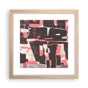 Poster in cornice rovere chiaro - Tutto il rumore - 30x30 cm