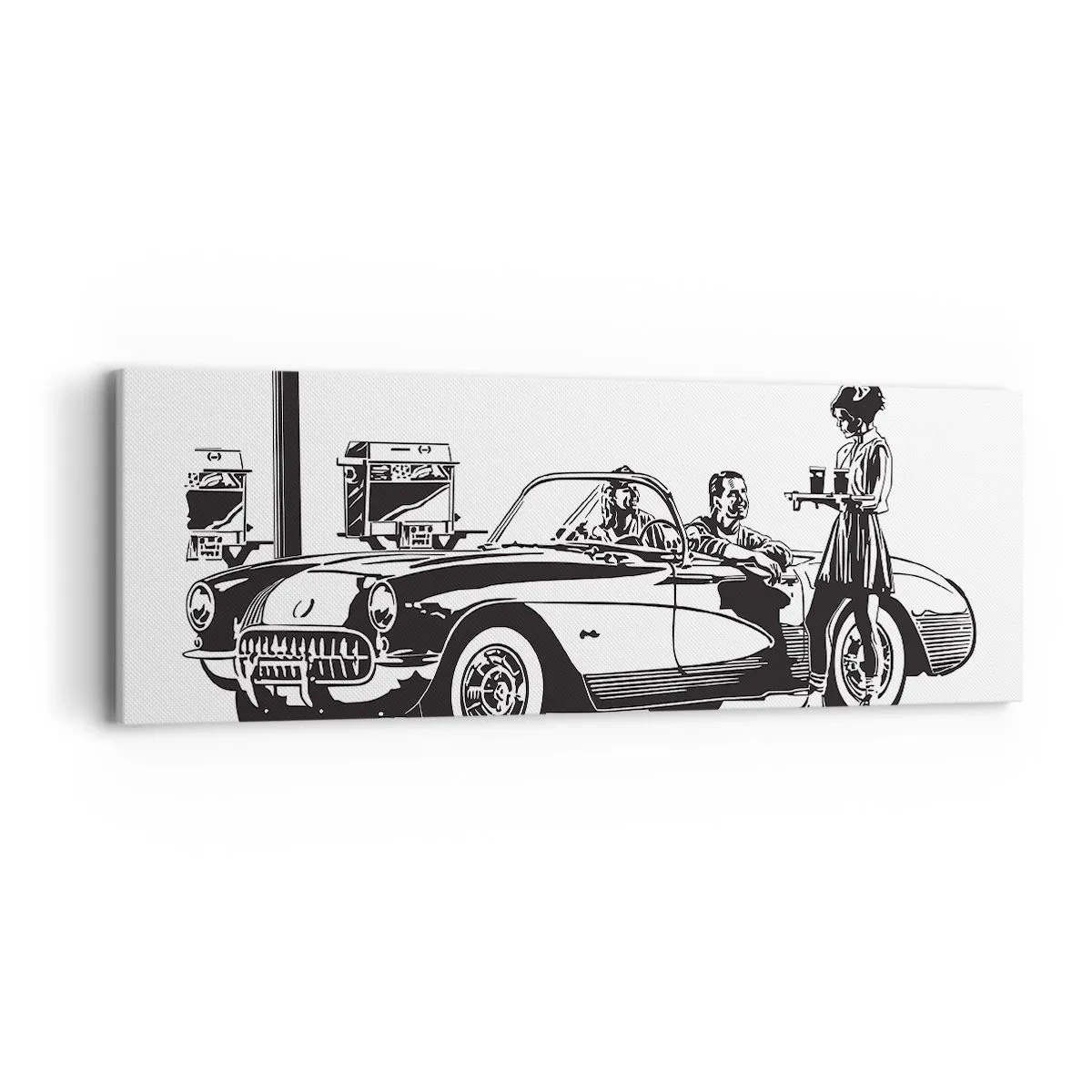 Quadro su tela - Stampe su Tela - Anni '60: l'America spensierata - 90x30 cm