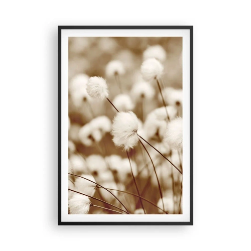 Poster in cornice nera - Campo di morbidezza - 61x91 cm