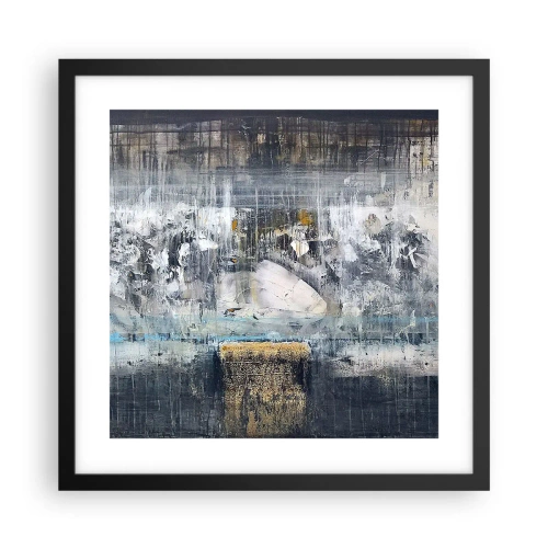 Poster in cornice nera - Talvolta è facile, talvolta è difficile - 40x40 cm