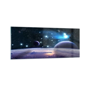 Quadro su vetro - Sempre da soli? - 100x40 cm