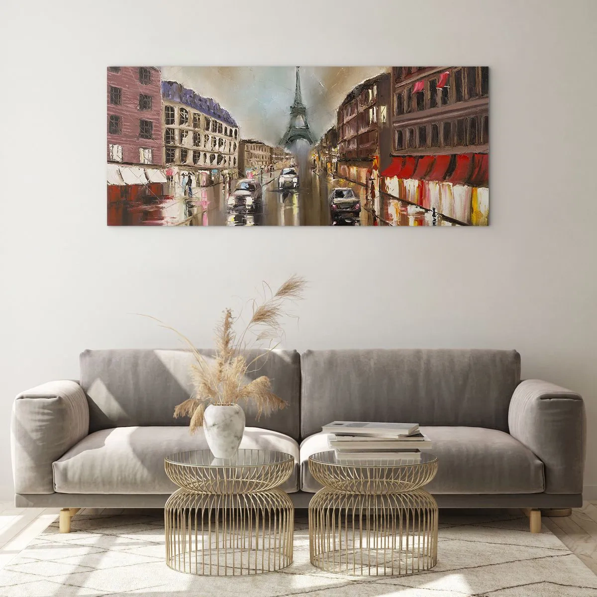 Quadro su vetro - Conta solo lei - 100x40 cm