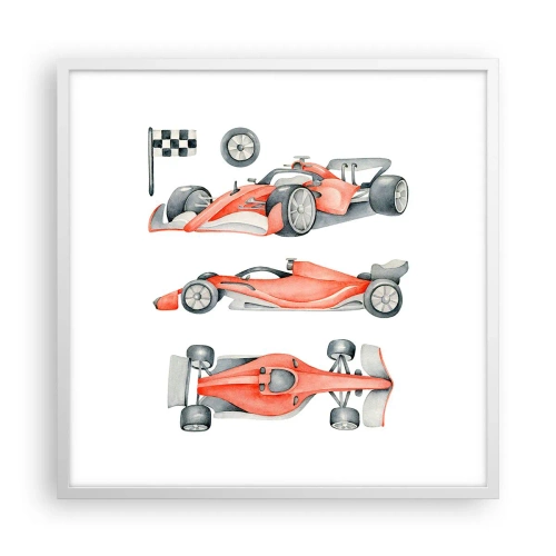 Poster in cornice bianca - Inseguendo i sogni - 60x60 cm