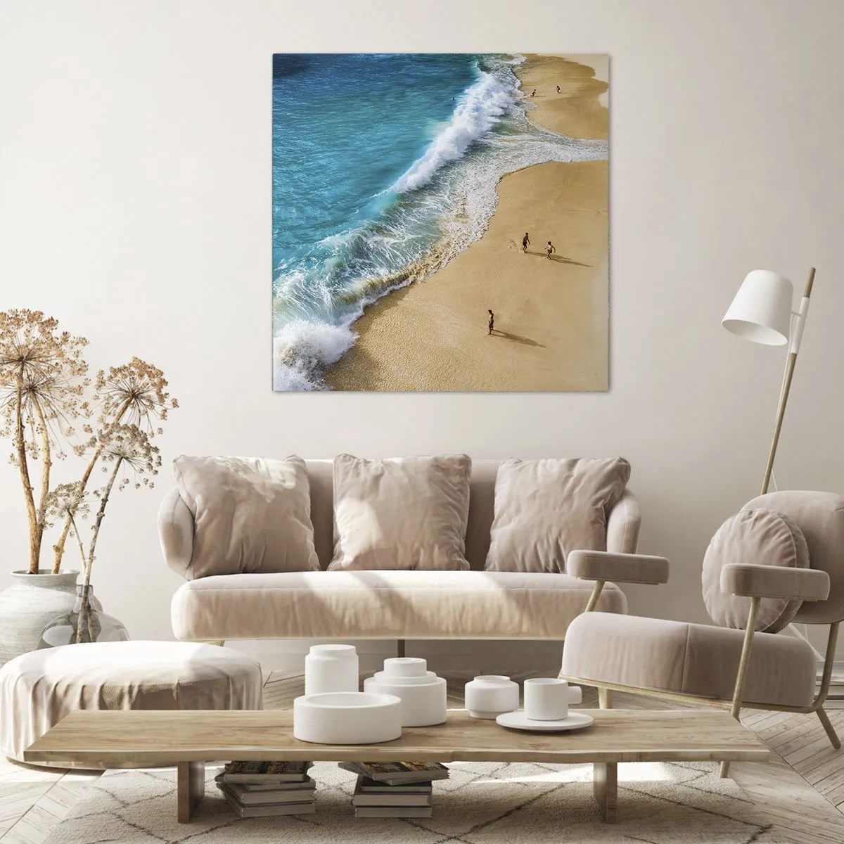 Quadro su tela - Stampe su Tela - E poi il sole, la spiaggia... - 50x50 cm