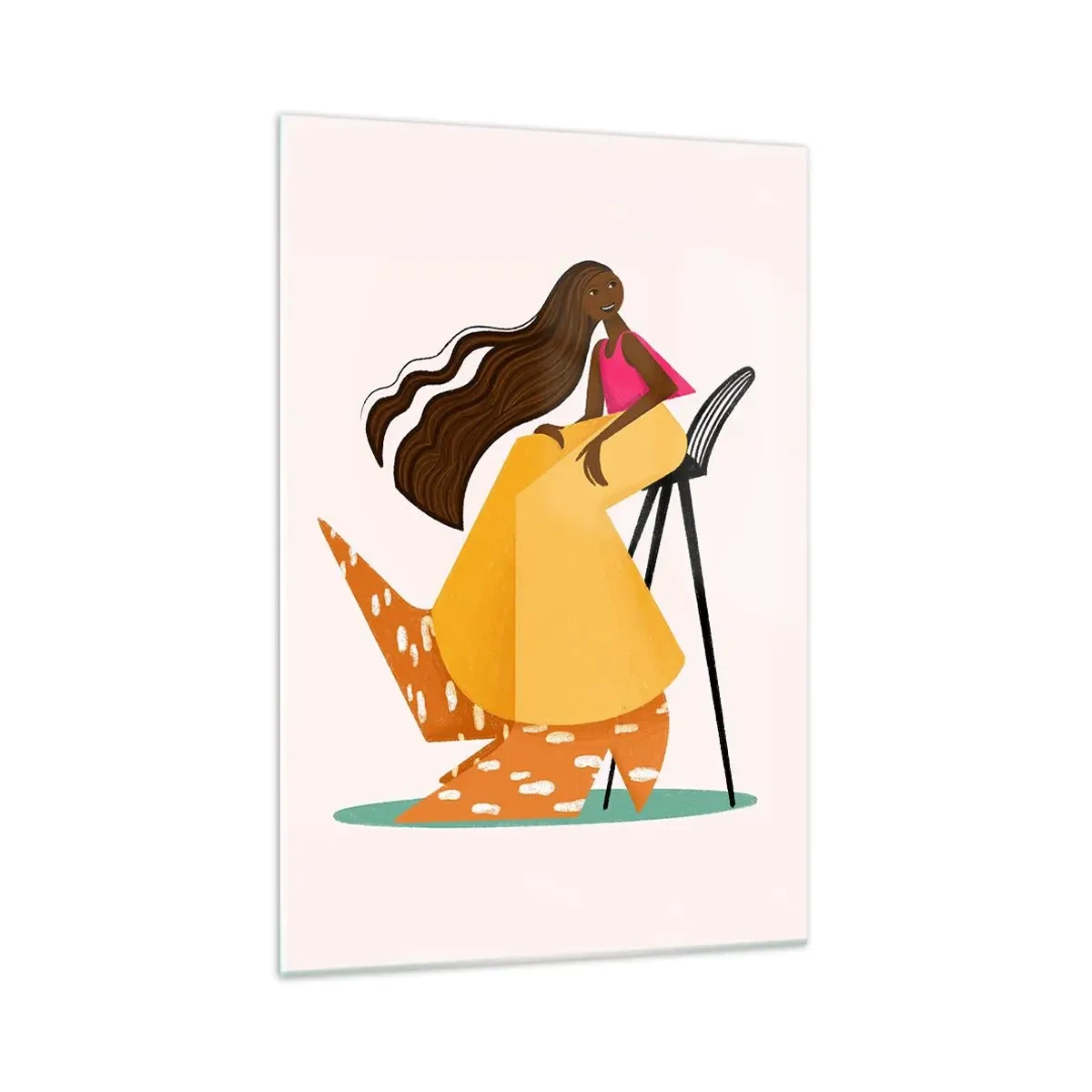 Quadro su vetro - Anche la moda è un gioco - 70x100 cm