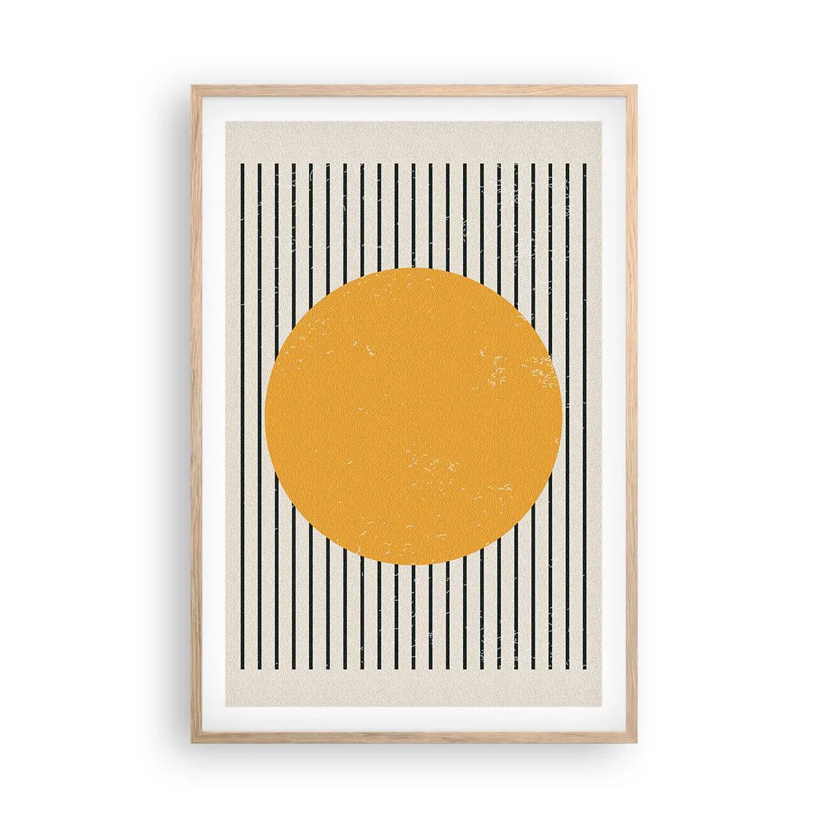 Poster in cornice rovere chiaro - La forza della semplicità - 61x91 cm