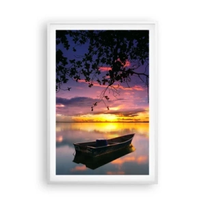 Poster in cornice bianca - Ti sembra di essere sospeso nel cielo... - 61x91 cm