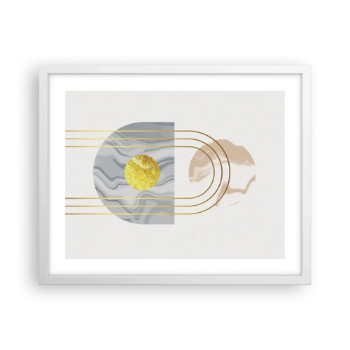 Poster in cornice bianca - Chiarezza e lucentezza - 50x40 cm