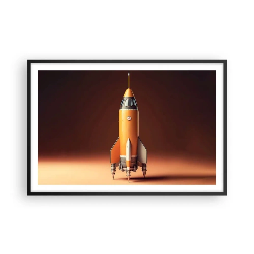 Poster in cornice nera - Si inizia dai sogni - 91x61 cm