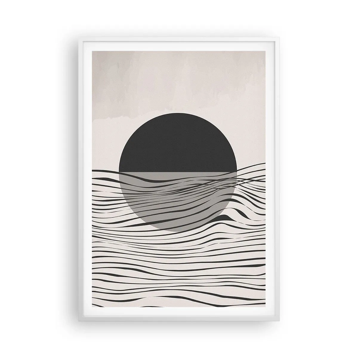 Poster in cornice bianca - Composizione a metà - 70x100 cm