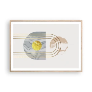 Poster in cornice rovere chiaro - Chiarezza e lucentezza - 100x70 cm