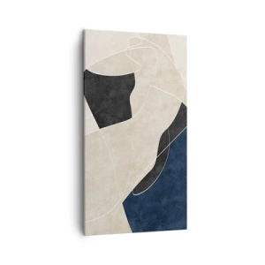 Quadro su tela - Stampe su Tela - Composizione astratta: il contrasto dei colori - 45x80 cm