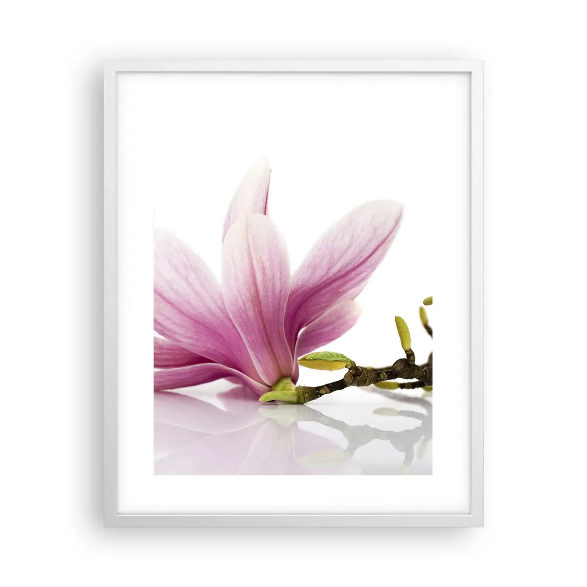 Poster in cornice bianca - Delicati come un soffio di primavera - 40x50 cm