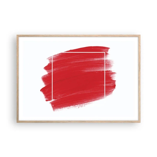 Poster in cornice rovere chiaro - Fuori dagli schemi - 100x70 cm