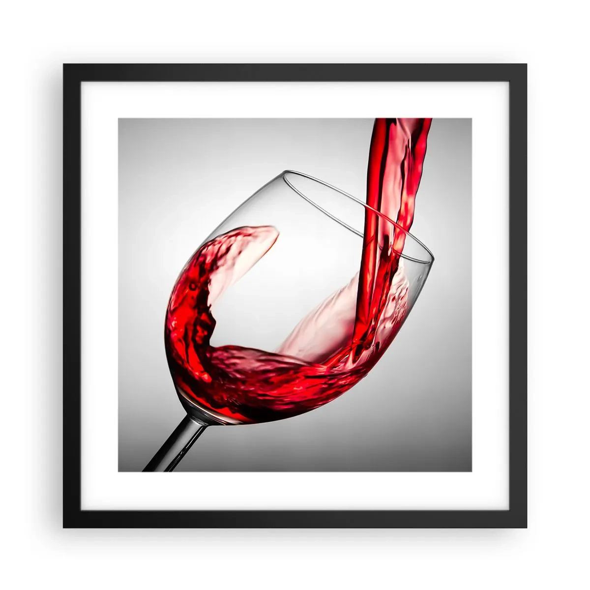 Poster in cornice nera - Colore - movimento - suono - 40x40 cm