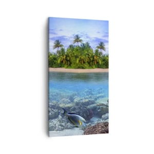 Quadro su tela - Stampe su Tela - L'isola del paradiso dà il benvenuto - 45x80 cm