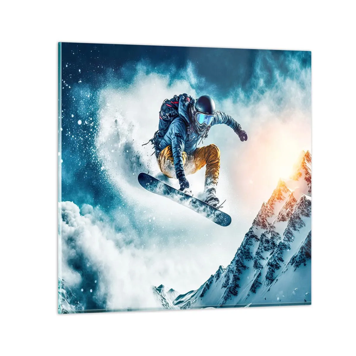 Quadro su vetro - Emozioni estreme - 70x70 cm