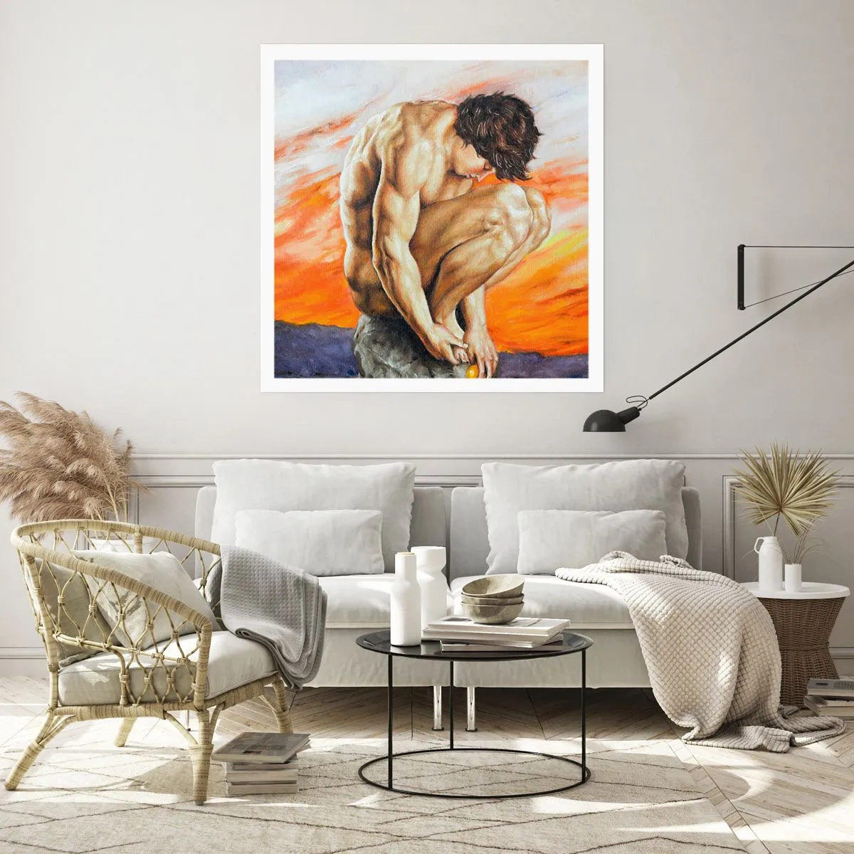 Poster - Immerso in se stesso - 40x40 cm