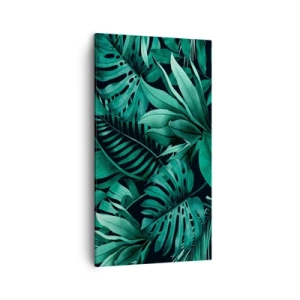Quadro su tela - Stampe su Tela - Dal profondo del verde tropicale - 45x80 cm