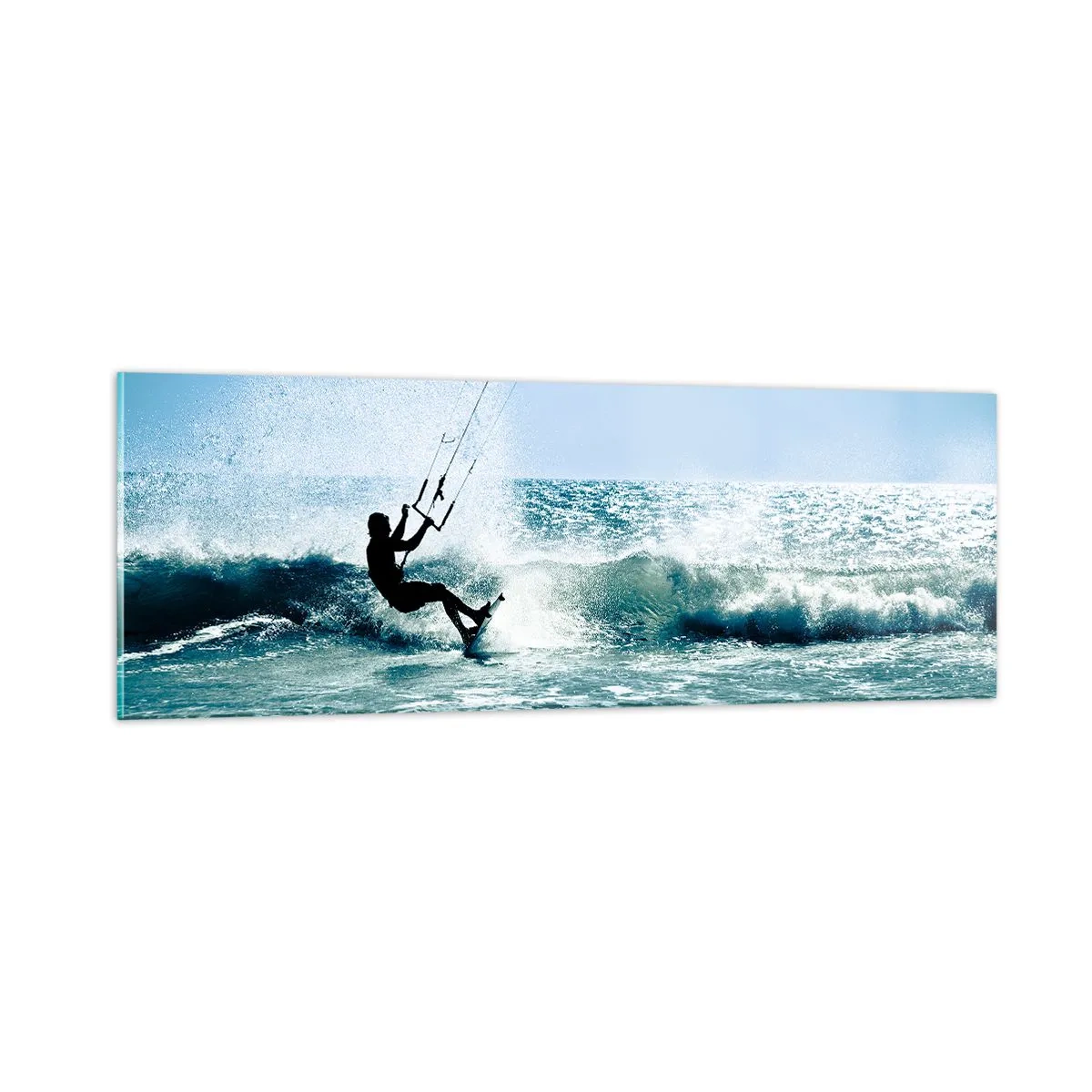 Quadro su vetro - Fatti sollevare - 90x30 cm