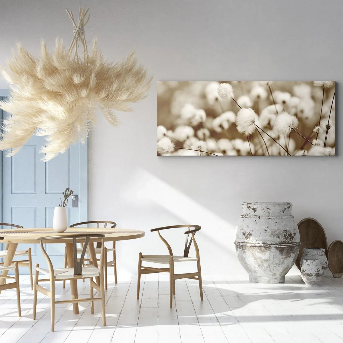 Quadro su tela - Stampe su Tela - Campo di morbidezza - 90x30 cm