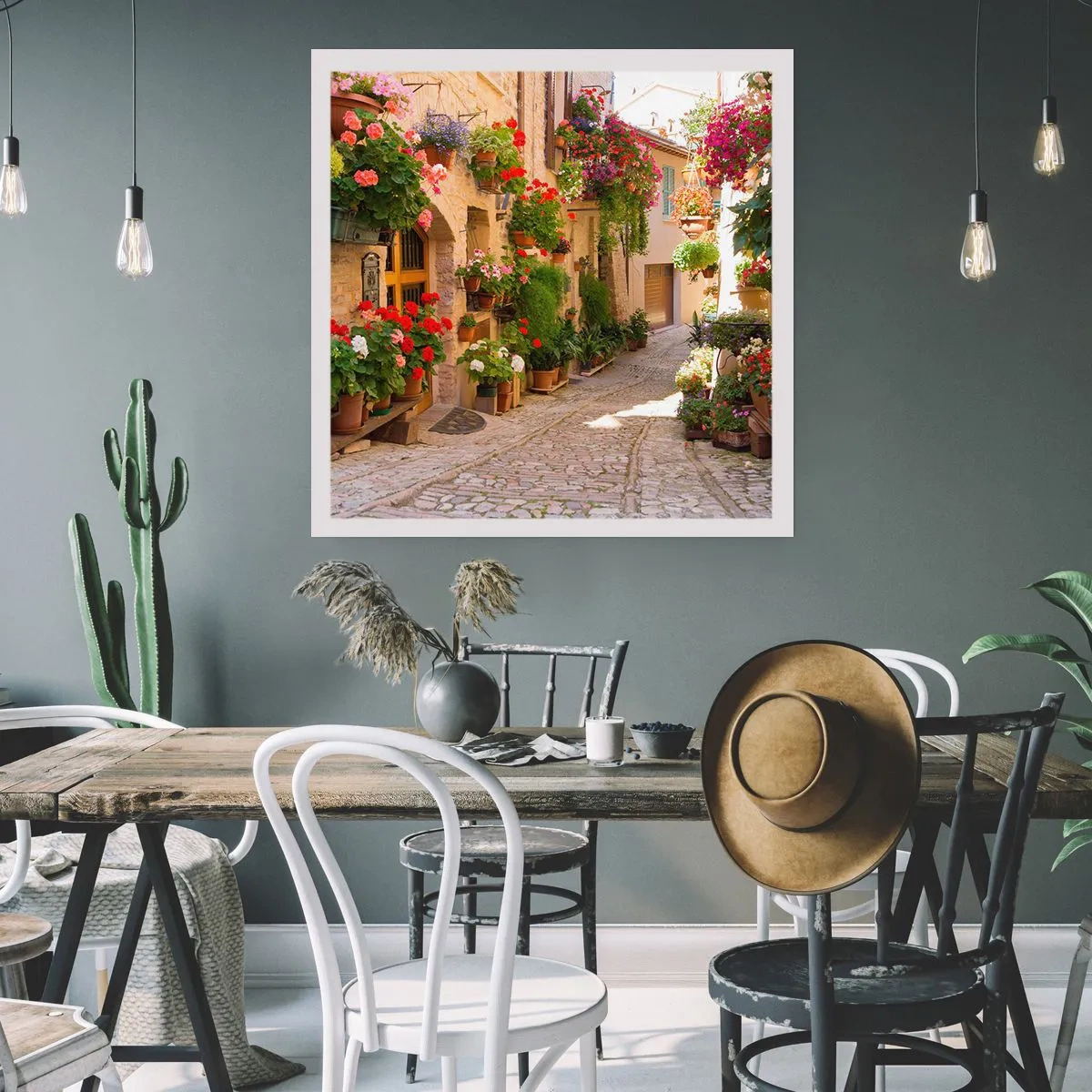 Poster - Un'esplosione di fiori - 60x60 cm