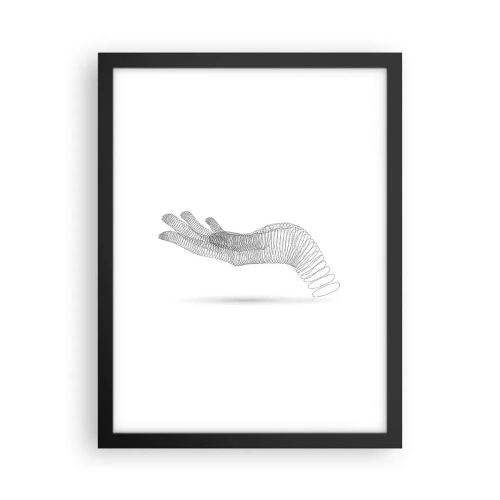 Poster in cornice nera - Mano elastica - 30x40 cm