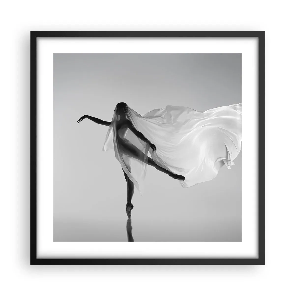 Poster in cornice nera - Leggerezza ed eleganza - 50x50 cm