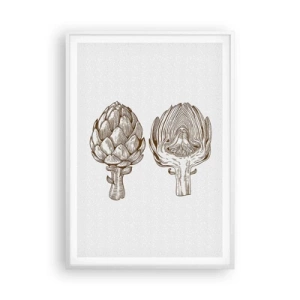 Poster in cornice bianca - Lezione di anatomia - 70x100 cm