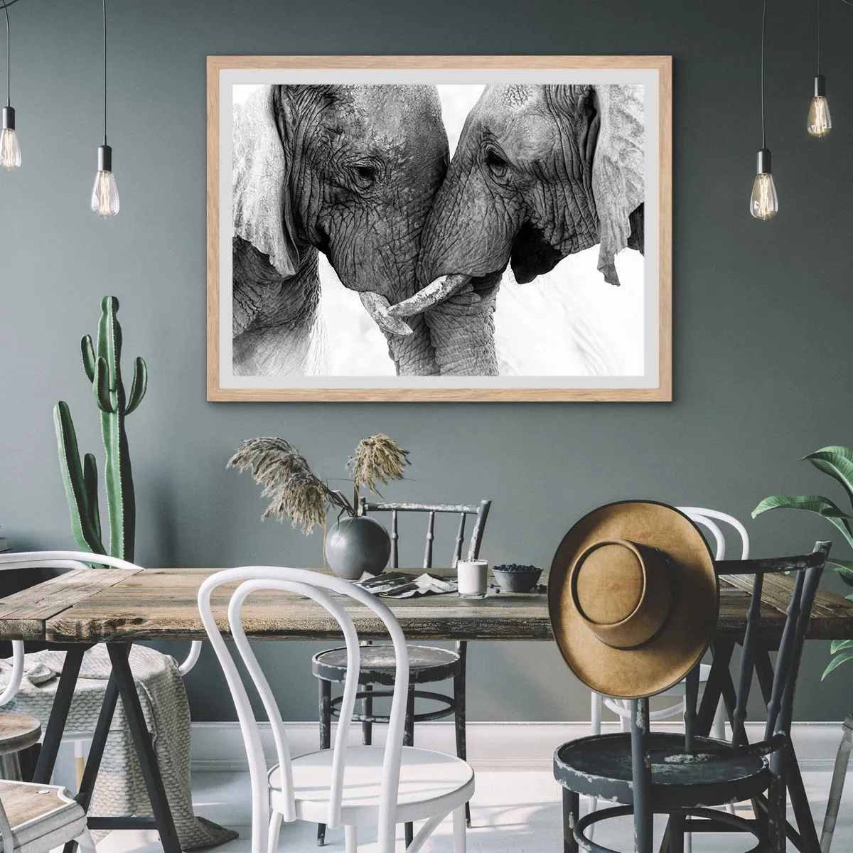 Poster in cornice rovere chiaro - Dichiarazione sincera - 40x30 cm