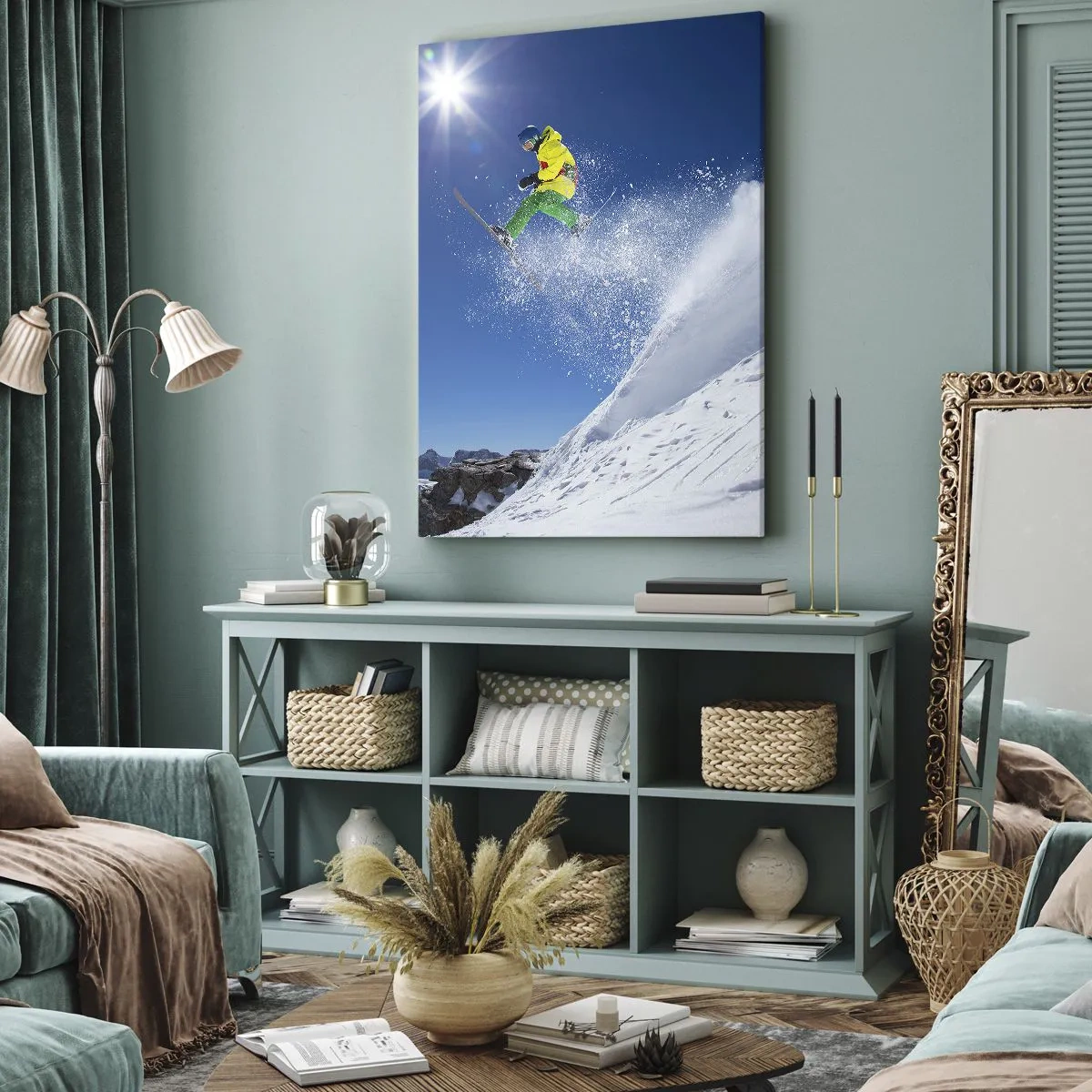 Quadro su tela - Stampe su Tela - Ballando con i monti - 45x80 cm