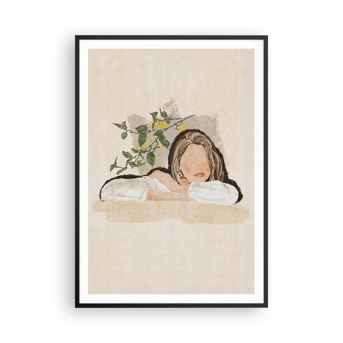 Poster in cornice nera - Bellezza del sud - 70x100 cm