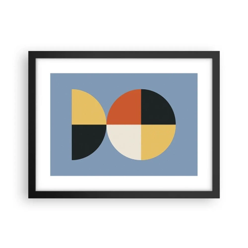 Poster in cornice nera - Guarda e conta - 40x30 cm