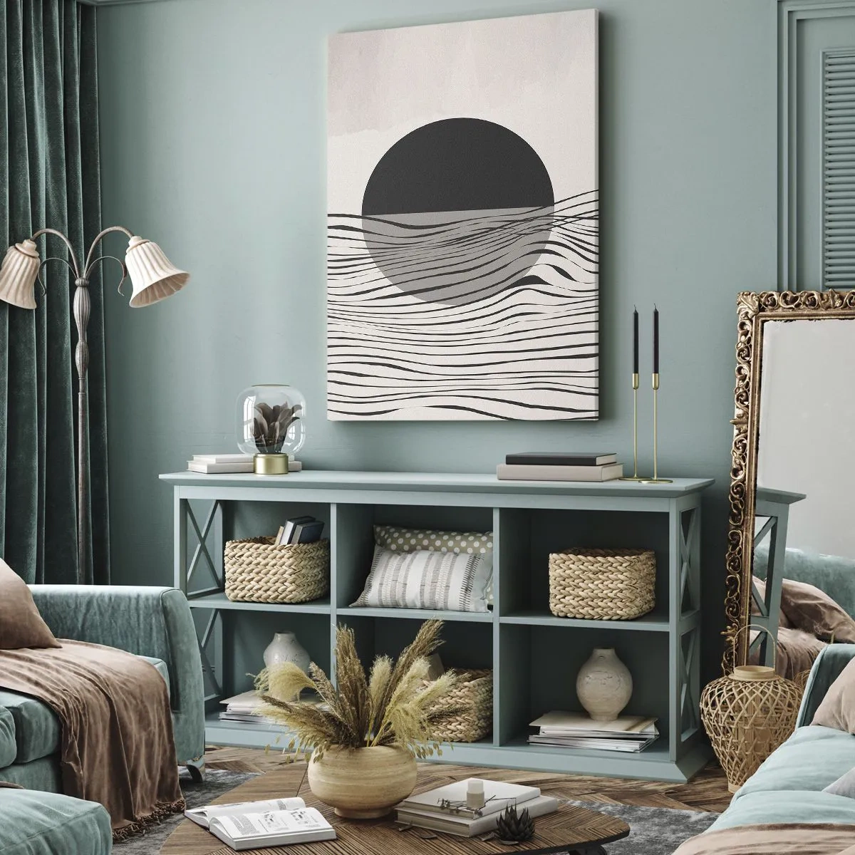 Quadro su tela - Stampe su Tela - Composizione a metà - 55x100 cm