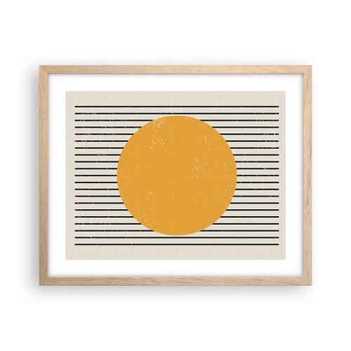 Poster in cornice rovere chiaro - La forza della semplicità - 50x40 cm