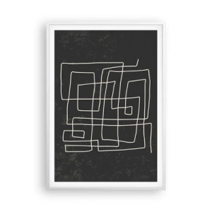 Poster in cornice bianca - Non è così semplice - 70x100 cm