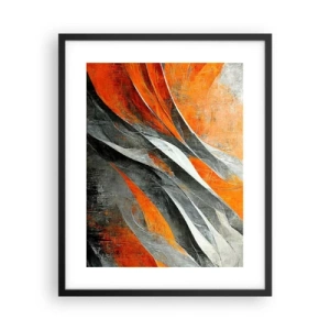 Poster in cornice nera - Caldo e freddo - 40x50 cm