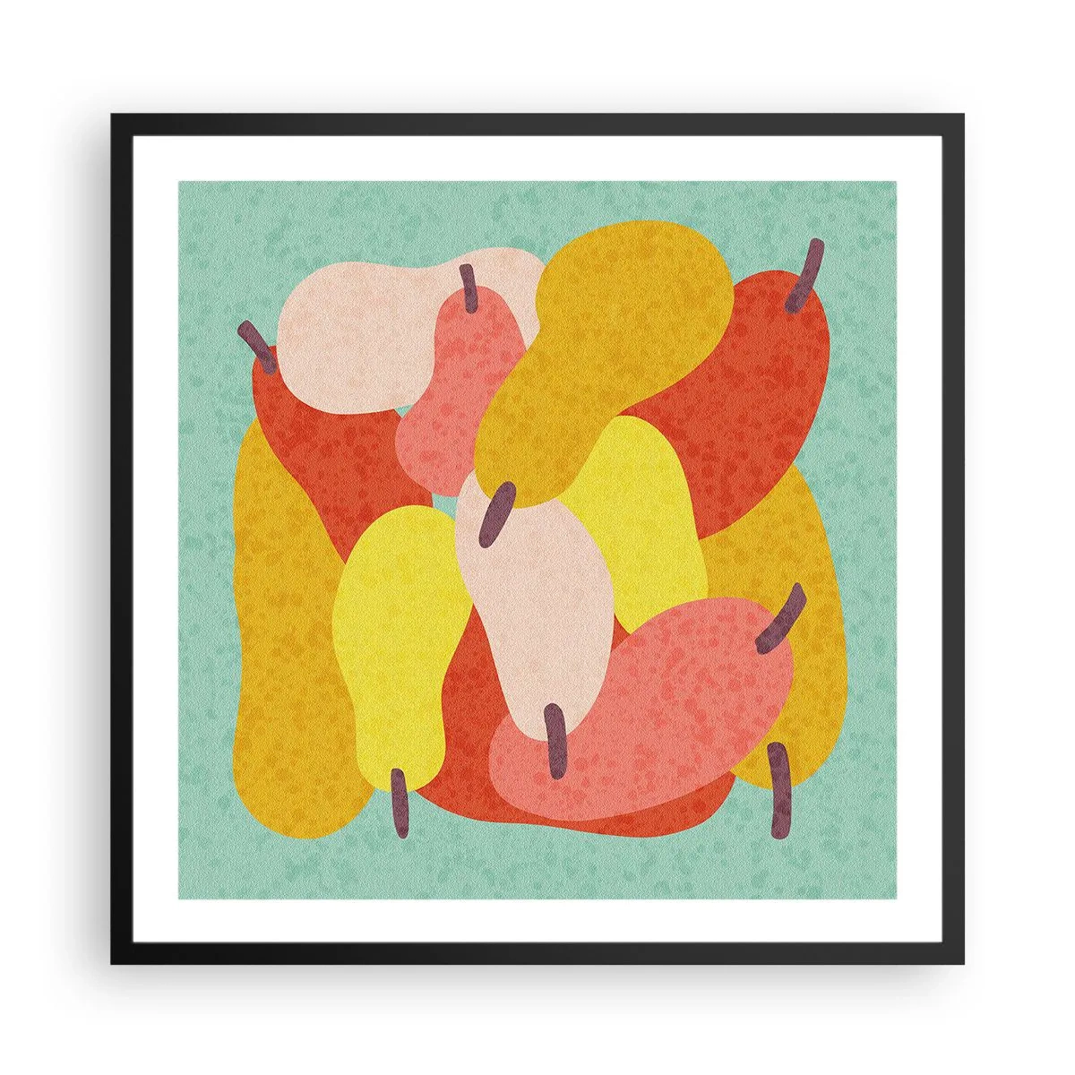 Poster in cornice nera - Assaggia il sole estivo - 60x60 cm