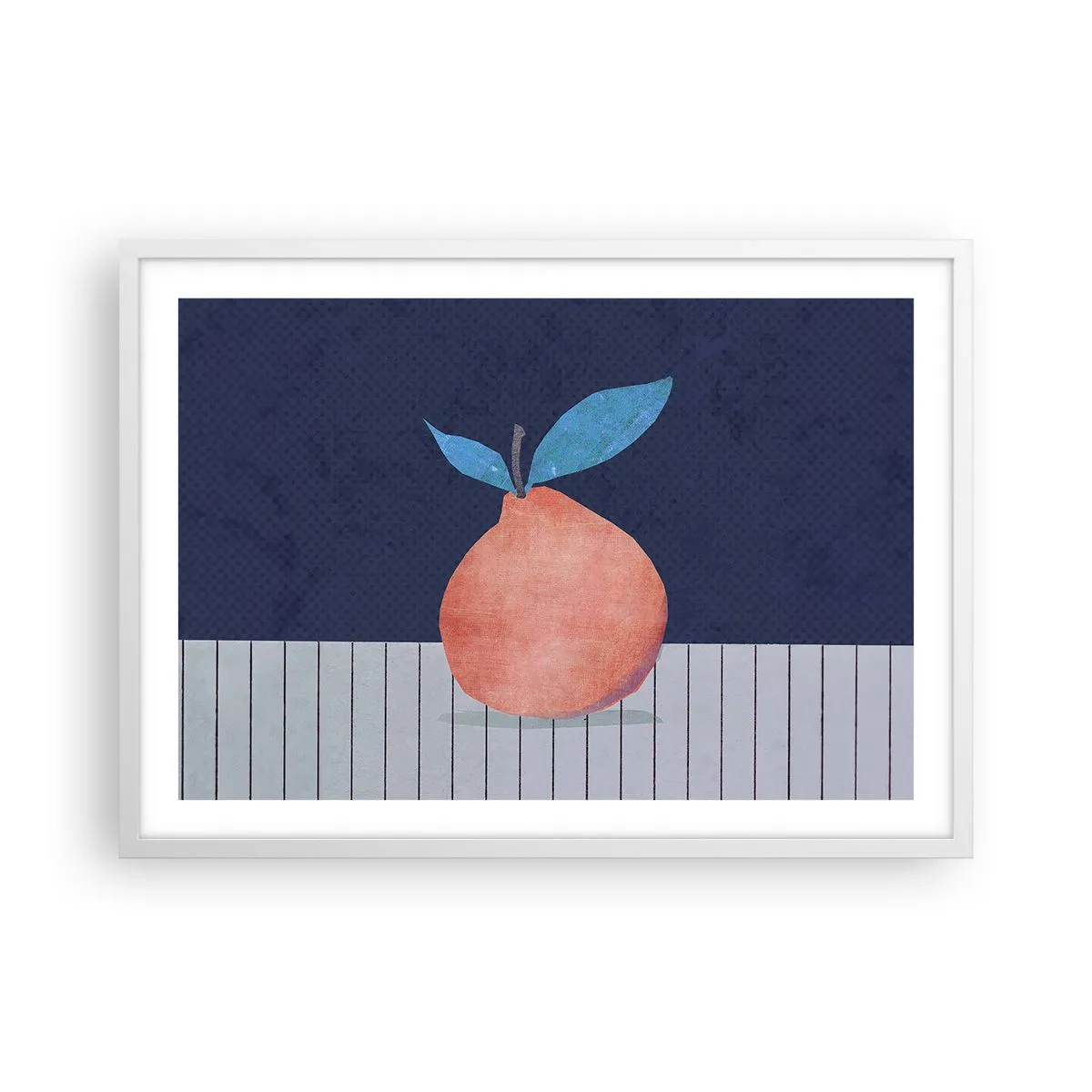 Poster in cornice bianca - Convessità e piano - 70x50 cm