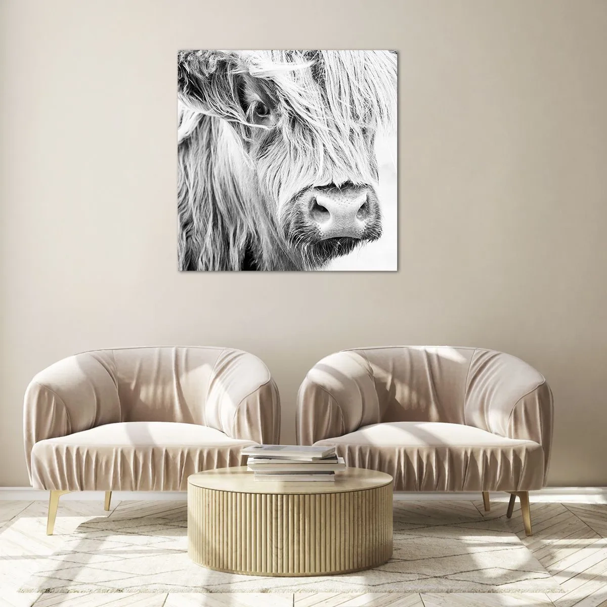 Quadro su vetro - Selvaticità scozzese - 70x70 cm