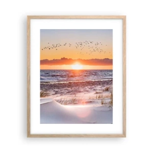 Poster in cornice rovere chiaro - Paesaggio orizzontale - 40x50 cm