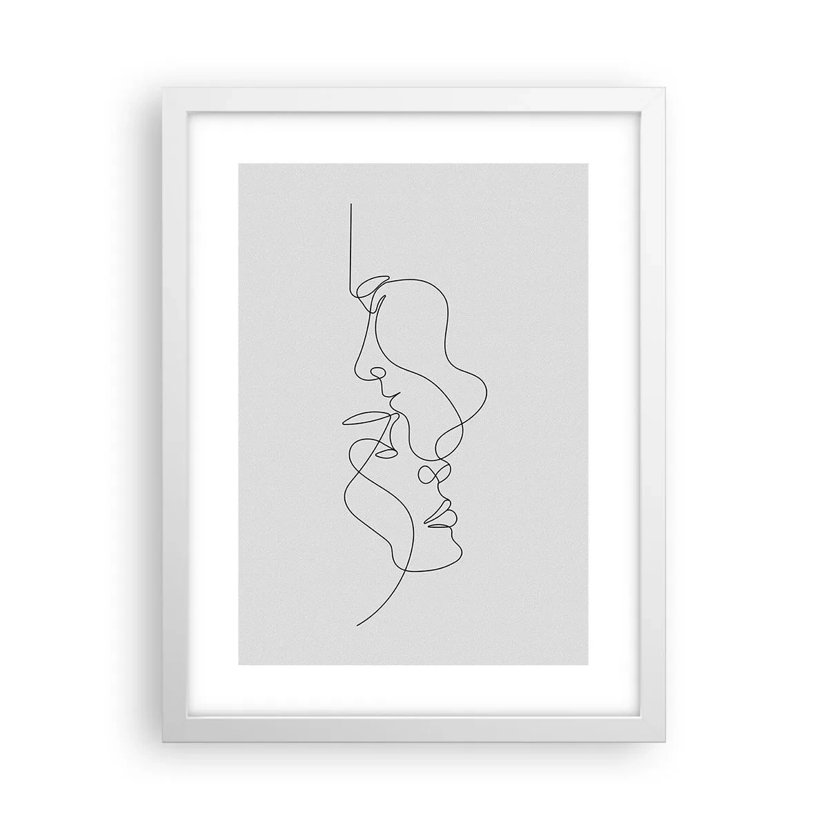 Poster in cornice bianca - Il calore dei desideri malinconici - 30x40 cm