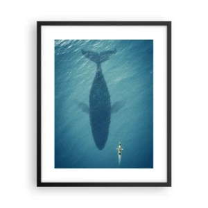 Poster in cornice nera - Incontro sull'oceano - 40x50 cm