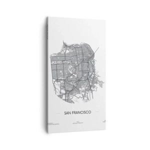 Quadro su tela - Stampe su Tela - Anatomia di San Francisco - 45x80 cm