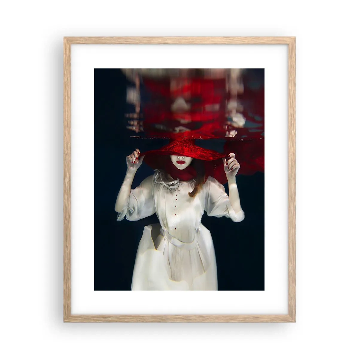 Poster in cornice rovere chiaro - Donnagatto - 40x50 cm