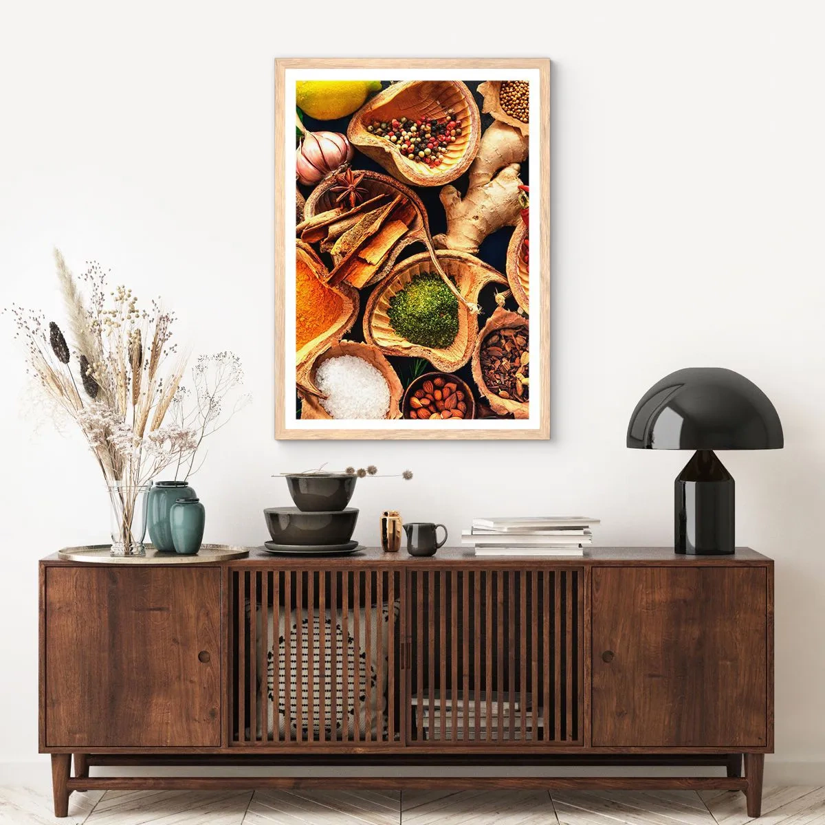 Poster in cornice rovere chiaro - Prendi quello che vuoi - 50x70 cm