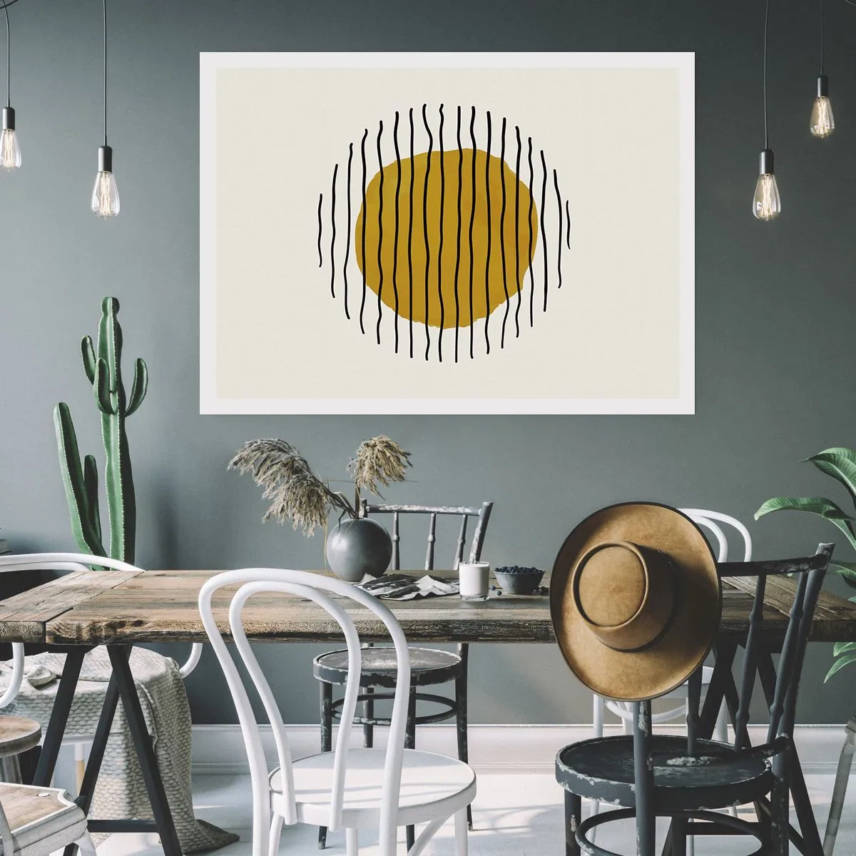 Poster - Astrazione fremente di calore - 91x61 cm