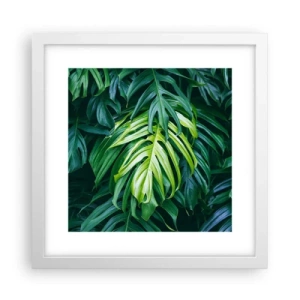 Poster in cornice bianca - Immergersi nella freschezza - 30x30 cm