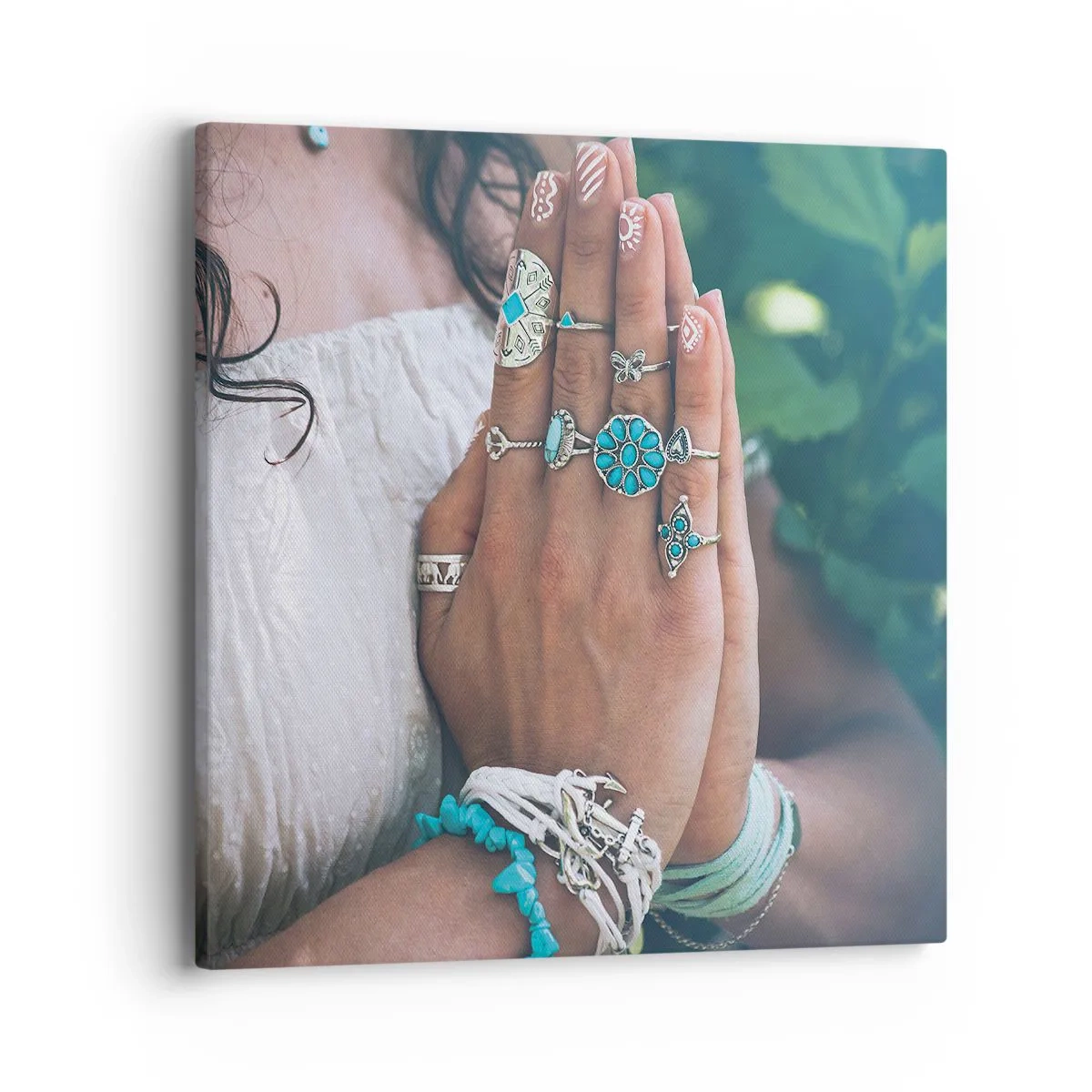 Quadro su tela - Stampe su Tela - Benvenuto al centro dell'essere - 40x40 cm