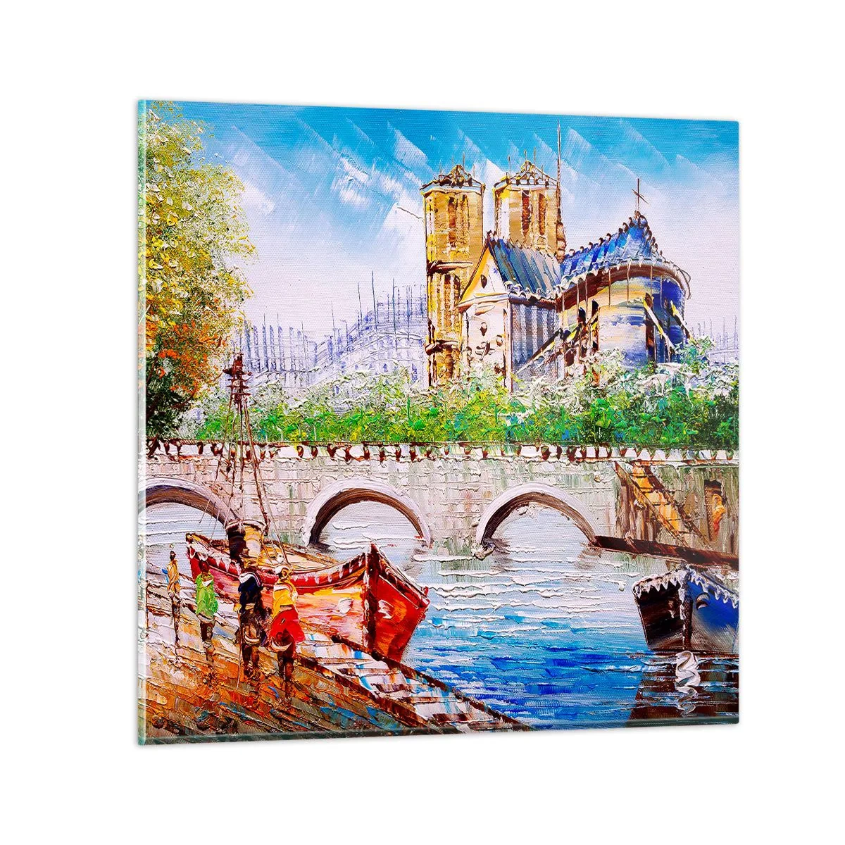 Quadro su vetro - Il loro tempo non passa mai - 30x30 cm